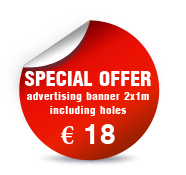 Akce - banner 2x1m včetně ok: 498 Kč
