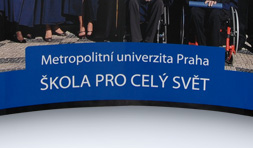 Pop Up stěna Metropolitní Univerzita Praha